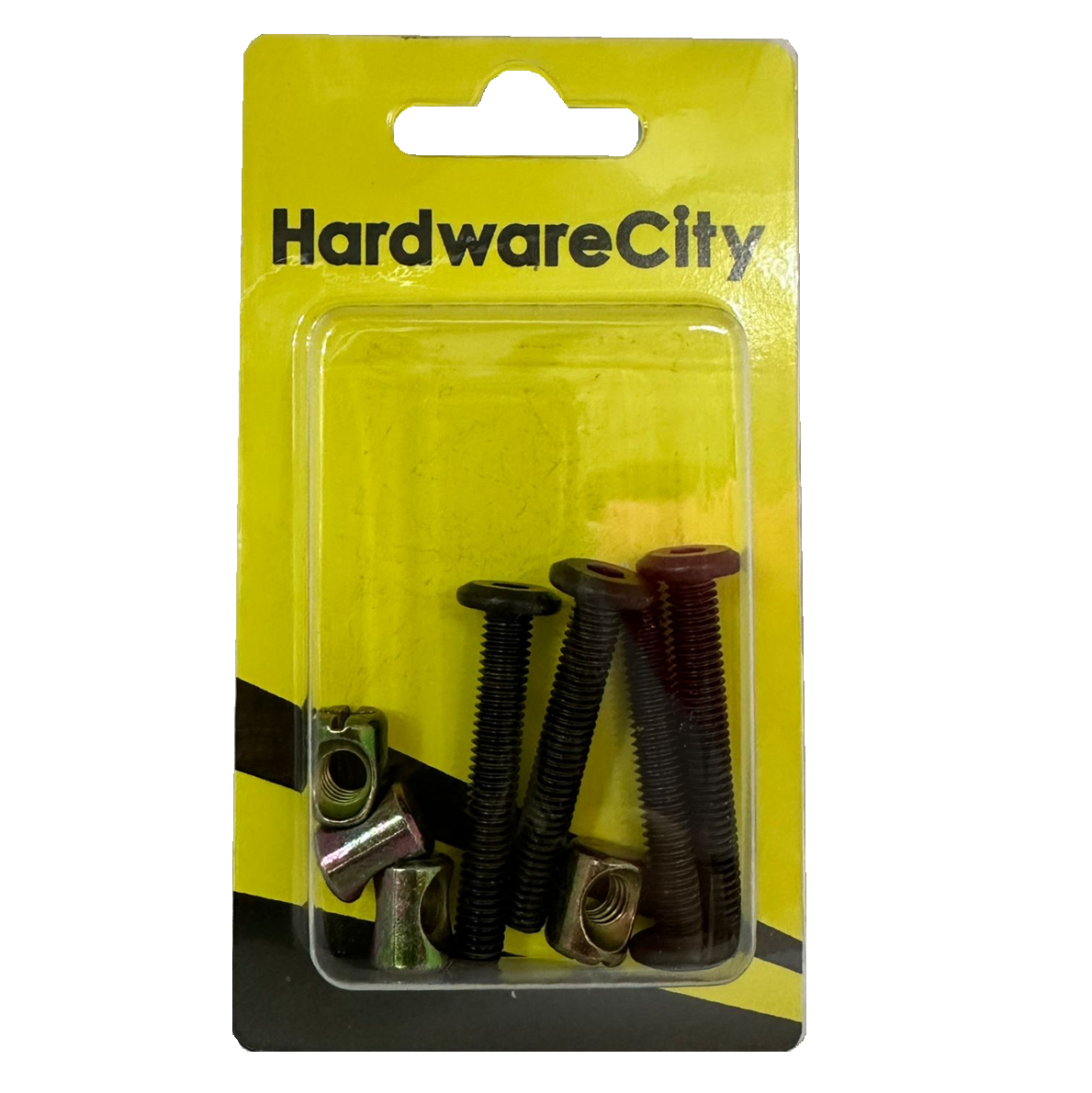 HardwareCity Furniture Bolt & Barrel Nut M6 X 40MM 4PC/PACK